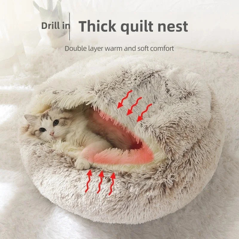 Autumn & Winter Soft Plush Pet Bed